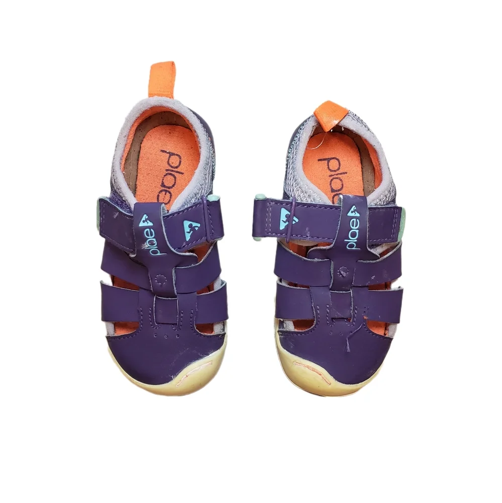 Plae 8 Toddler Girl Purple Water Friendly Fisherman Sandals